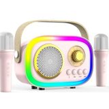 Jhy Pembe K5 2 Mikrofonlu Bluetooth Bağlantılı Karaoke Hoparlör