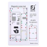 Jıafa JF-870 iPhone 11 6.1 Inc Mıknatıslı Çalışma Hasırı Vida GOSTERGELI-(5775)