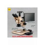 Jiayoudi Jyd-5010 Profesyonel Trinoküler Stereo Mikroskop Seti 38Mp Dijital Kamera Ve 10.1 İnç Ekranlı Lehim Tamir İstasyonu