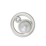 JIBBITZ Silver Ring With Pearl Terlik & Çanta Süsü 10017735_1