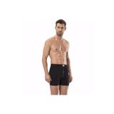 Jiber 127 Siyah Havlu Kemer Penye 3'lü Erkek Boxer