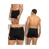 jiber 3'lü Pamuklu Likralı Boxer, S, 156-3, siyah, erkek