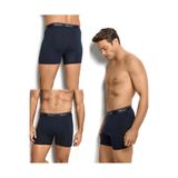 jiber 3'lü Pamuklu Likralı Boxer, XL, 156-3, lacivert, erkek