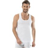 Jiber 4'lü Erkek Penye Askılı Beyaz Atlet - 2XL