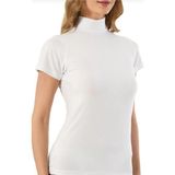 Jiber 562 Kadın Modal Balıkçı Yaka Yarım Kol Body 6 Adet - Beyaz - XL