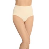 jiber 6'lı Rengi Lazer Kesim Yüksek Bel Microfiber Likralı Külot, S/M, JBR-699-6, Ten, kadın