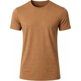 Jiber Anti Alerjik Bisiklet Yaka Bambu Erkek T-Shirt 334 - Kahve - 2XL