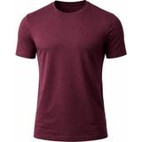 Jiber Anti Alerjik Bisiklet Yaka Bambu Erkek T-Shirt 334 - Vişne