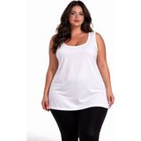 Jiber Büyük Beden Anti Alerjik 2'li Kadın Atlet 640 - 5XL - Beyaz