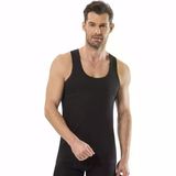 Jiber Erkek Askılı Atlet 3'lü PAKET-110 - L - Siyah