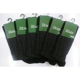 Jiber Erkek Bambu Desenli Likralı Uzun Çorap 5601 - 12 Adet - 40 - 44 - Siyah
