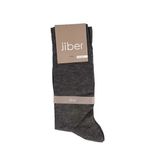 Jiber Erkek Bambu Likralı Uzun Çorap 5500 - 12 Adet - Antrasit - 40 - 44