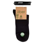 Jiber Erkek Bambu Likralı Yarım Konç Çorap 6451 - 12 Adet Siyah 40-44