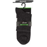 Jiber Erkek Bambu Uzun Lastiksiz Şeker Çorap 5999 - 6 Adet Antrasit 40-44