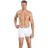 Jiber Erkek Beyaz Pamuklu Likralı Boxer 156 - 2XL