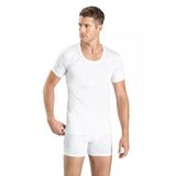 Jiber Erkek Bisiklet Yaka Fanila Atlet 103 - 6 Adet - 3XL - Beyaz