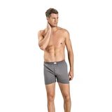 Jiber Erkek Havlu Kemer Pamuklu Boxer 127 - 12 Adet - 2XL - Gri