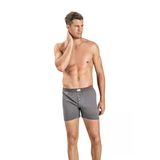 Jiber Erkek Havlu Kemer Pamuklu Boxer 127 - 6 Adet - 2XL - Gri