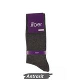 Jiber Erkek Modal Likralı Uzun Çorap 5100 - 6 Adet Antrasit 40-44