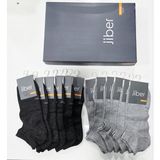 Jiber Erkek Modal Patik Çorap 12 Li Kutu - 40 - 44 - Füme - Gri