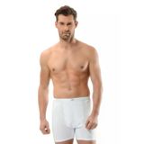 Jiber Erkek Pamuklu Paçalı Boxer 102/108 - 3 Adet Beyaz L