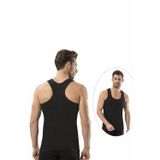 Jiber Erkek Pamuklu Sporcu -Rambo Siyah Atlet 3'Lü