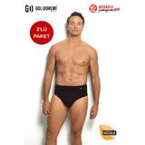 Jiber Erkek Premium Modal Pamuklu Çok Rahat İz Yapmayan Lastik 3'Lü Kutulu Slip Külot