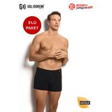 Jiber Erkek Premium Modal Pamuklu İz Yapmayan Lastik Yok Gibi Rahat 3'Lü Paket Boxer