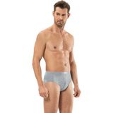 Jiber Erkek Tekli Pamuklu Slip Külot (Gri, XL)