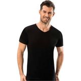 Jiber Erkek V Yaka Fanila 6'lı PAKET-112 - Siyah - 2XL