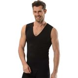 Jiber Erkek V Yaka Likralı Kolsuz Atlet 3'lü Paket-117 - XL - Siyah