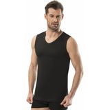 Jiber Erkek V Yaka Sıfır Kol Atlet 3'lü Paket - 115 - XL - Siyah