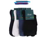 Jiber Kadın Bambu Likralı Soket Çorap 6650 - 12 Adet Karışık Renk 36-40