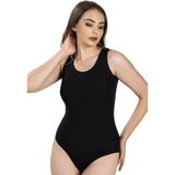 Jiber Kadın Geniş Askılı Kancalı Likralı Body 582 - 6 Adet - M - Siyah