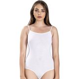 Jiber Kadın Ip Askılı Kancalı Likralı Body 502 - 9 Adet - M - Beyaz