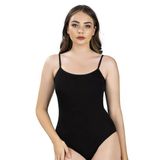 Jiber Kadın Ip Askılı Kancalı Likralı Body 502 - 9 Adet - M - Siyah