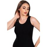 Jiber Kadın Likralı Geniş Askılı Atlet 549 - 3 Adet - M - Siyah