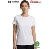 Jiber Kadın Premium Ekstra Esnek Bambu Terletmeyen Hafif Kumaş T-Shirt - Beyaz - 2XL