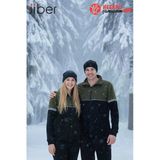 Jiber Unisex Sıcak Tutan Terletmez Yumuşak Boyunluk Olabilen Termal Kumaş Bere
