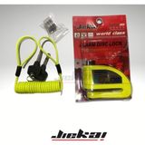 Jiekai JK21 Disk Kilidi Kablolu Sarı