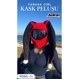 JİEKAİ MODEL-36 KASK PELUŞU VE KASK KILIFI TEK EBAT YARASA GİRL