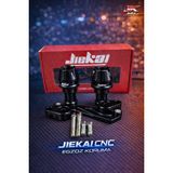 Jiekai Motosiklet Universal Çiftli Egzoz Koruma Takozu Cnc Model - Siyah