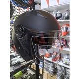 JIEKAI YARIM KASK MAT SİYAH-KIRMIZI (XL)