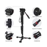 JieYang JY0518B Mandallı Kilit Sistemli Video Monopod