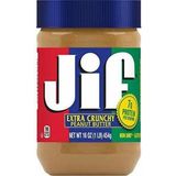 Jif Extra Crunchy Ezme 454 gr Non GMO Türkiye Menşeli Fıstık Ezmesi Aromalı - 1 Adet