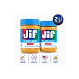 Jif Fıstık Ezmesi Seti Şekersiz No Added Sugar 440 Gr & Şekersiz No Added Sugar 440 Gr Avantaj 2'li Paket