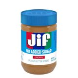 Jif No Added Sugar Şekersiz Yer Fıstığı Ezmesi 440 G