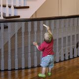 JIFTOK Merdiven Ağı, Delmeden Merdivenler için Bebek Kapısı, Bebek Güvenliği Merdivenleri Ray Ağı, 5,5 m U x 0,8 m H, Bebek Güvenlik Ağı Balkon Korkuluk Merdiven Ağı, Çocuklar için, Küçük Evcil Hayvan,