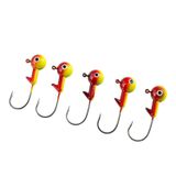 Jighead - Zoka - Kurşunlu Olta İğnesi - (Xh-A 02) - Sarı Kır. - 21 Gr - 5 Adet