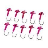 Jighead - Zoka - Kurşunlu Olta İğnesi - (Xh-A 06) - Pembe - 8 Gr - 10 Adet